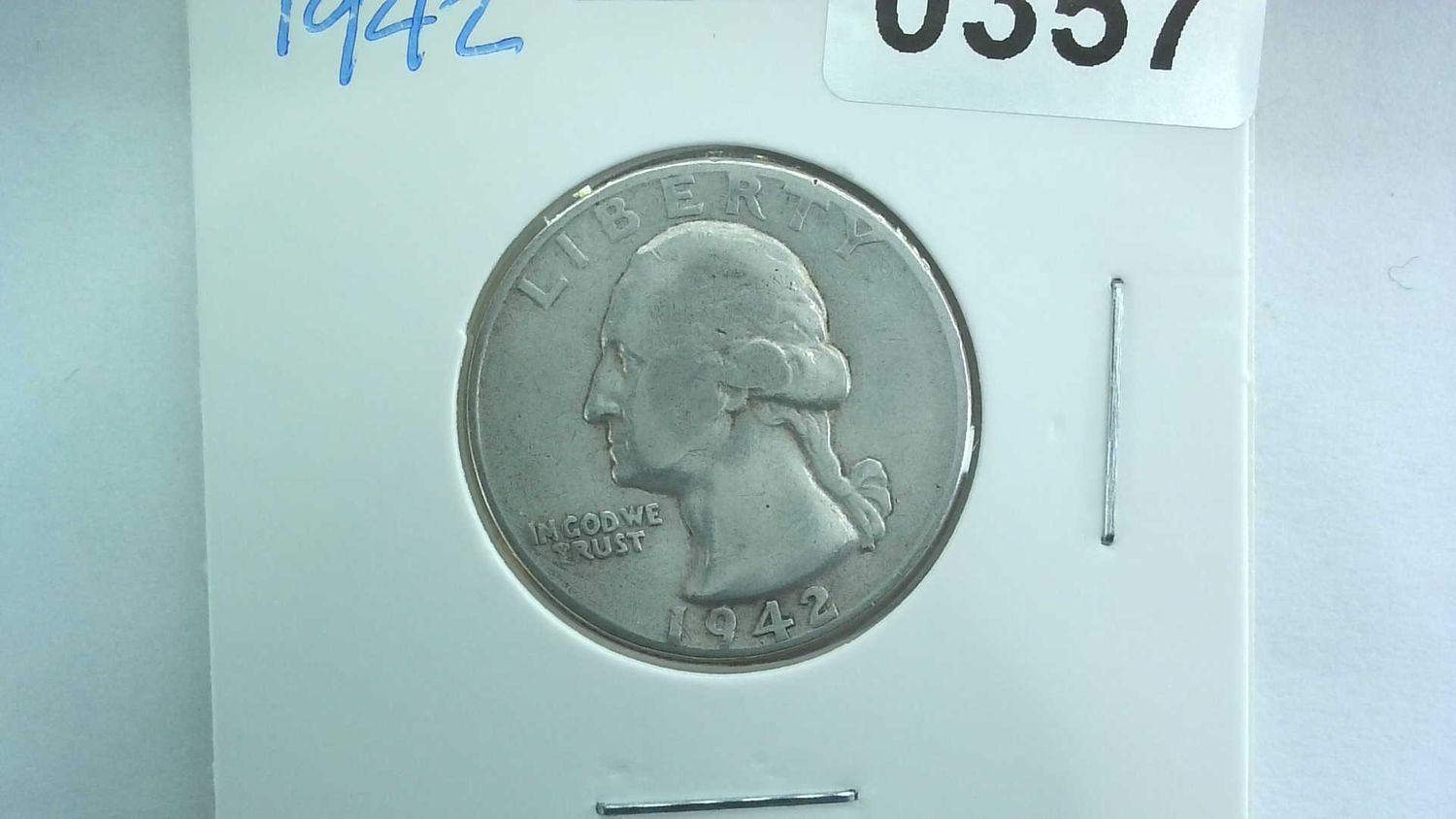 1942 US 25 Cent Washington Silver Quarter