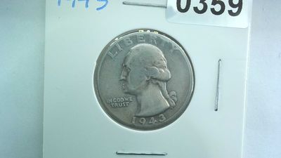 1943 US 25 Cent Washington Silver Quarter