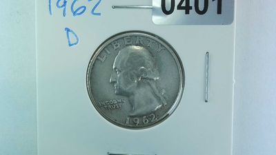 1962-D US 25 Cent Washington Silver Quarter