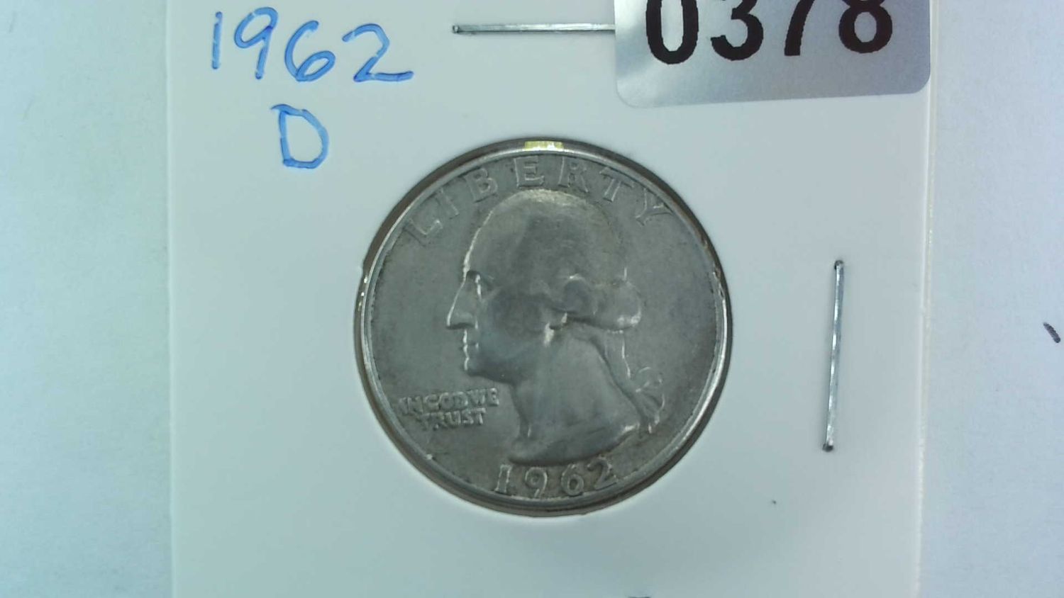 1962-D US 25 Cent Washington Silver Quarter