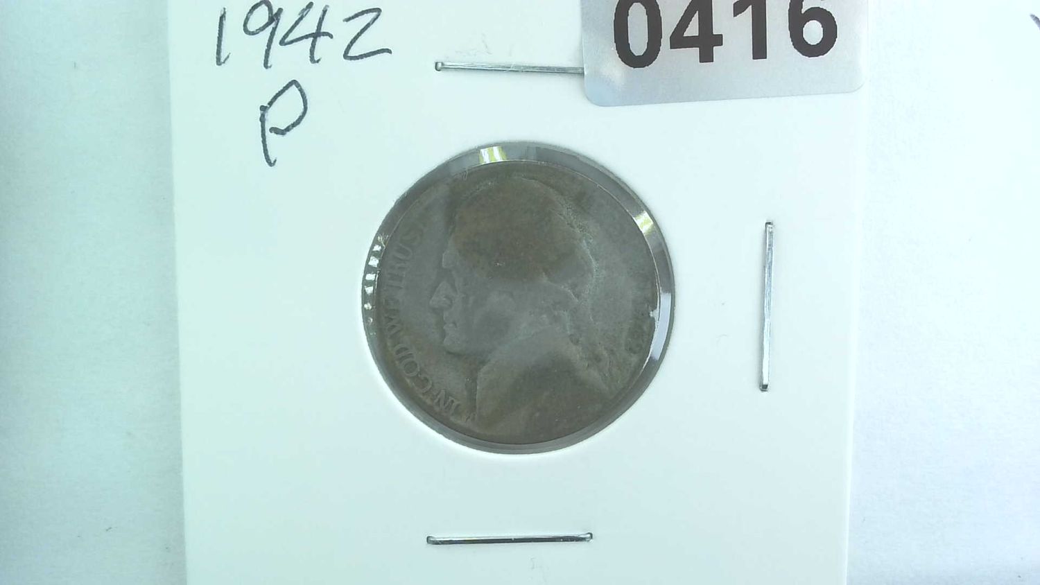 1942-P US 5 Cent Jefferson War Nickel 35% Silver