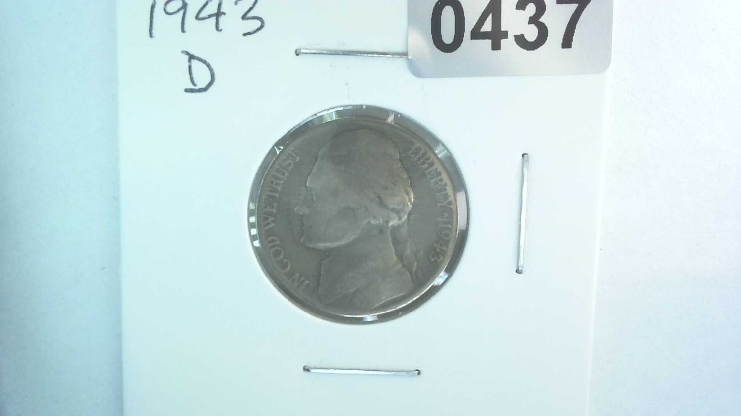1943-D US 5 Cent Jefferson War Nickel 35% Silver