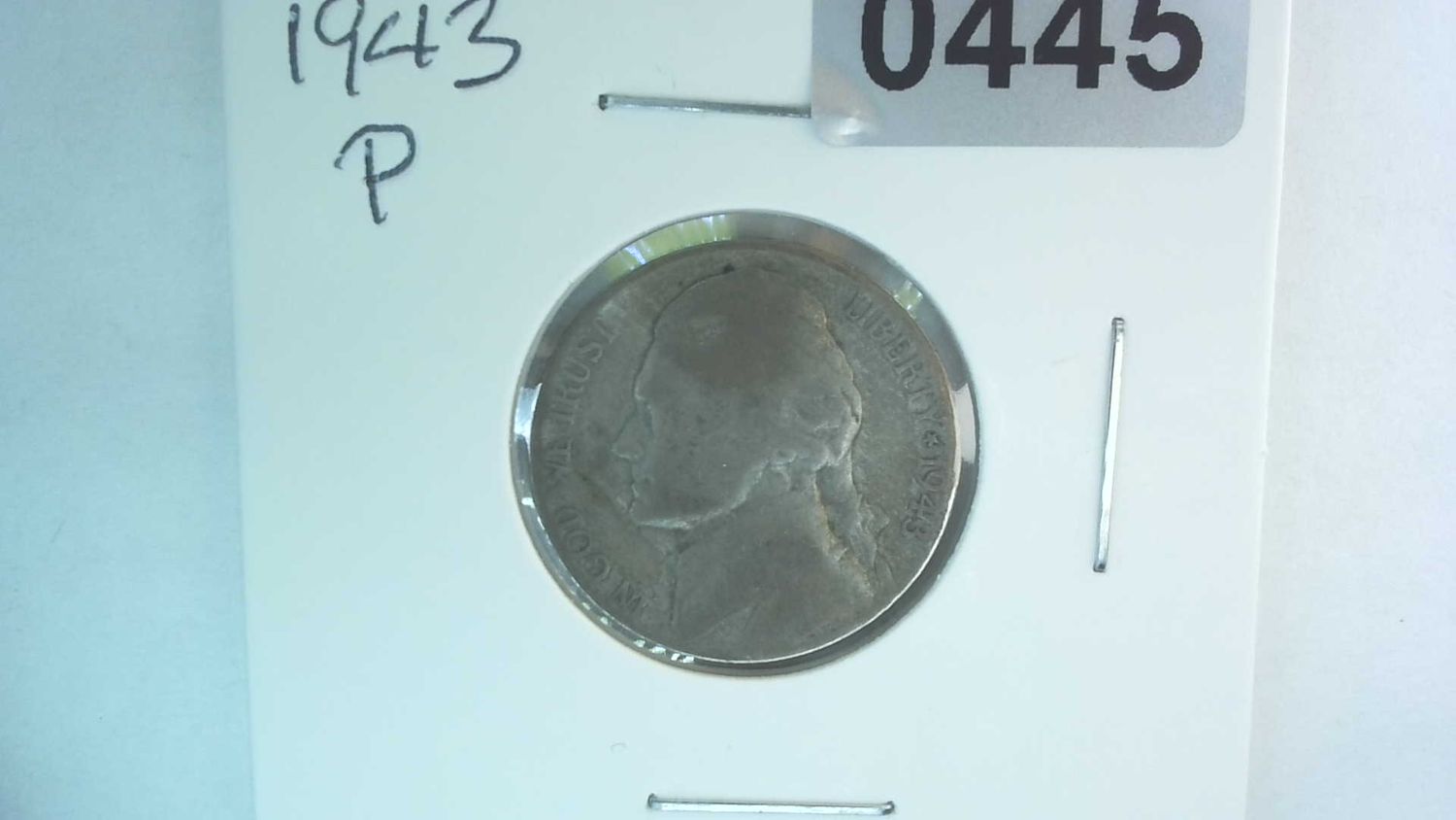 1943-P US 5 Cent Jefferson War Nickel 35% Silver