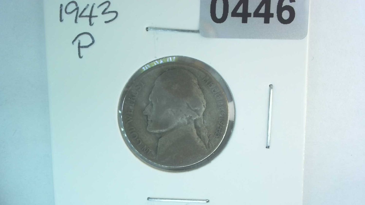 1943-P US 5 Cent Jefferson War Nickel 35% Silver