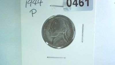 1944-P US 5 Cent Jefferson War Nickel 35% Silver