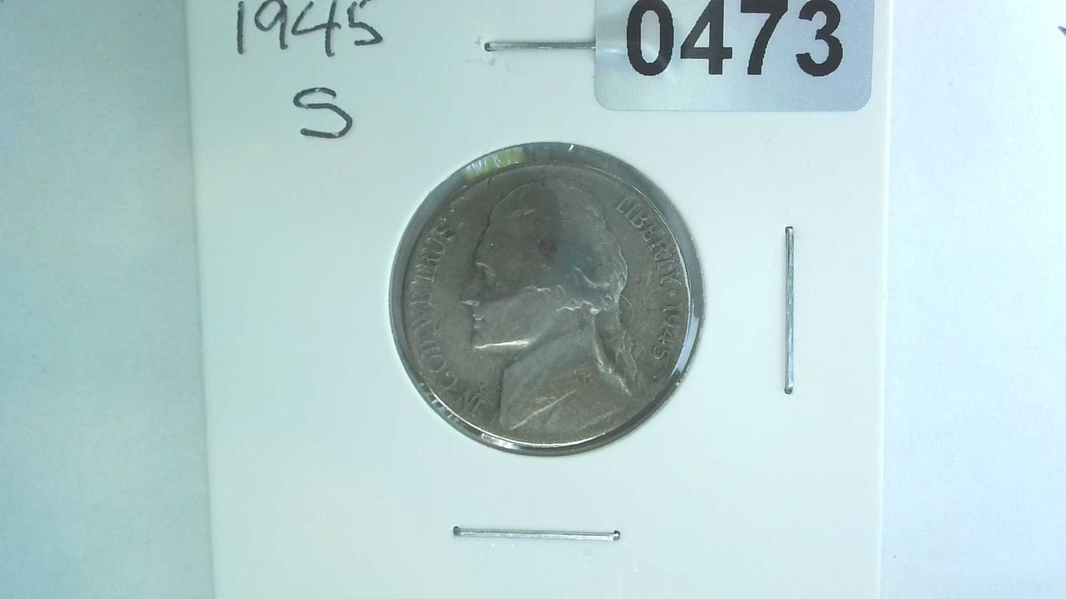 1945-S US 5 Cent Jefferson War Nickel 35% Silver