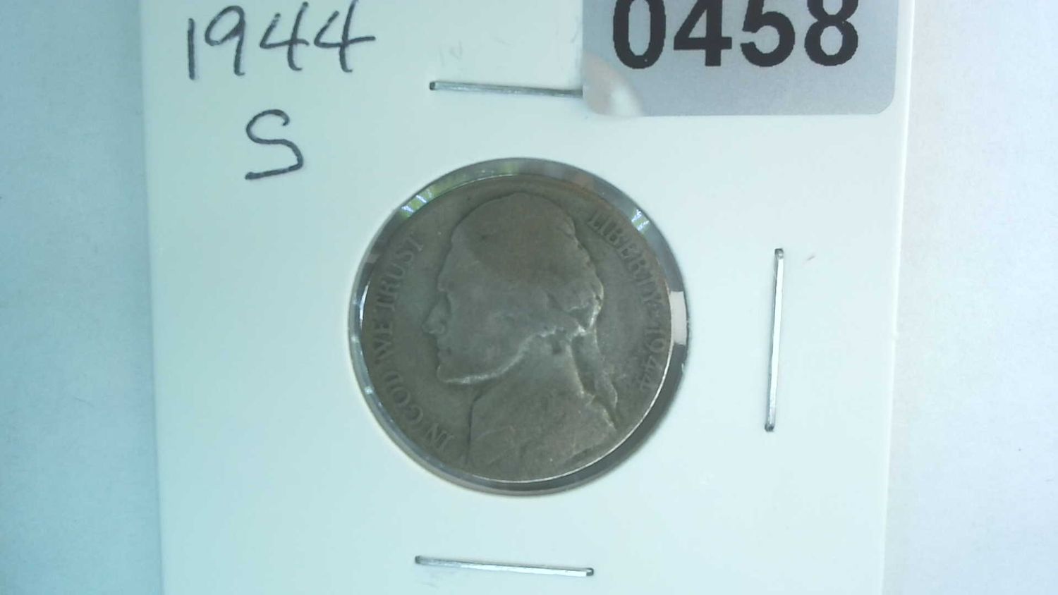1944-S US 5 Cent Jefferson War Nickel 35% Silver
