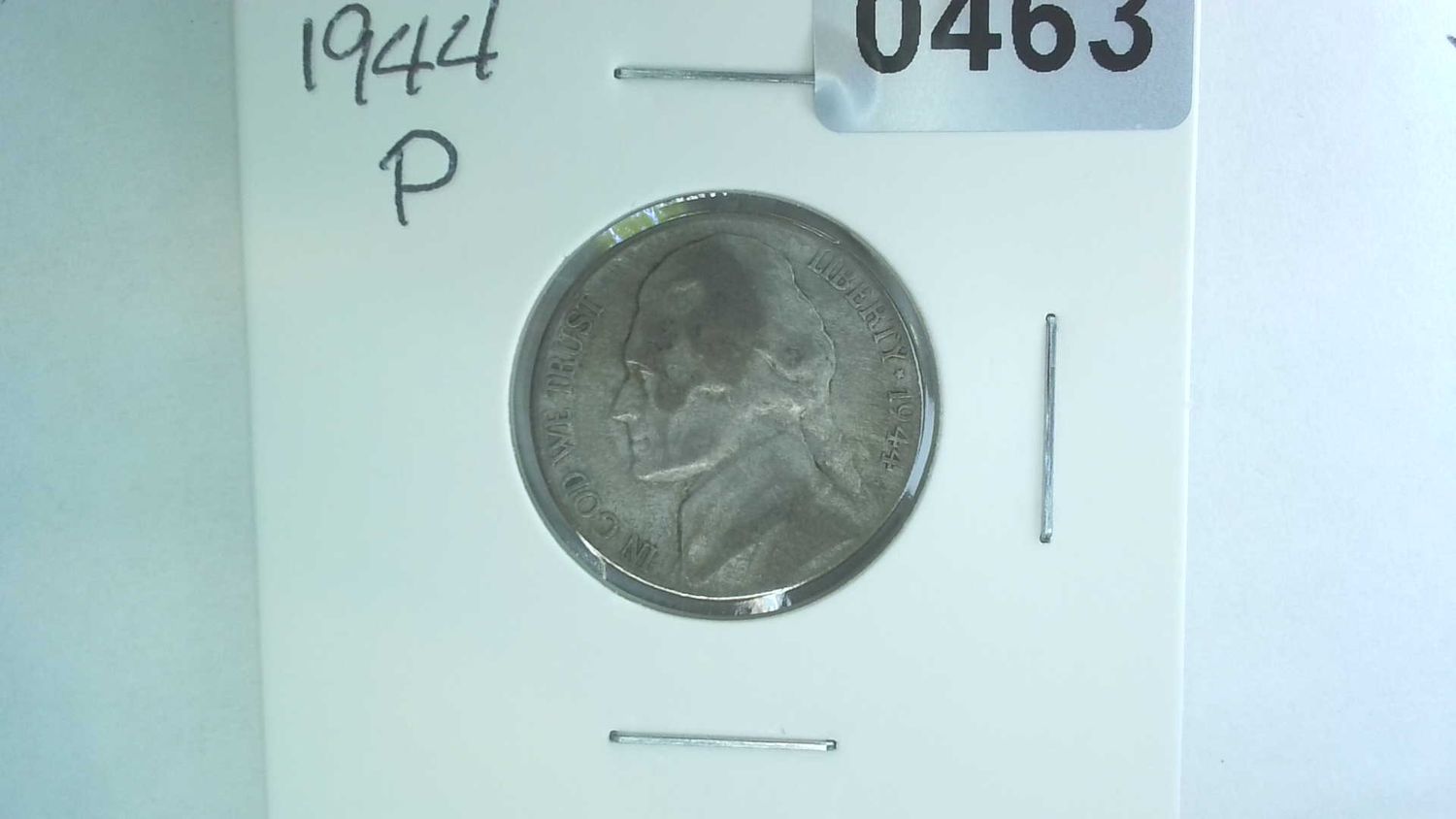 1944-P US 5 Cent Jefferson War Nickel 35% Silver