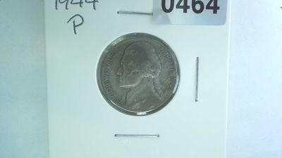 1944-P US 5 Cent Jefferson War Nickel 35% Silver