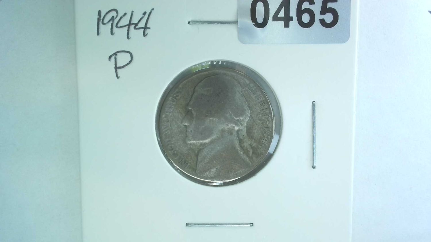 1944-P US 5 Cent Jefferson War Nickel 35% Silver