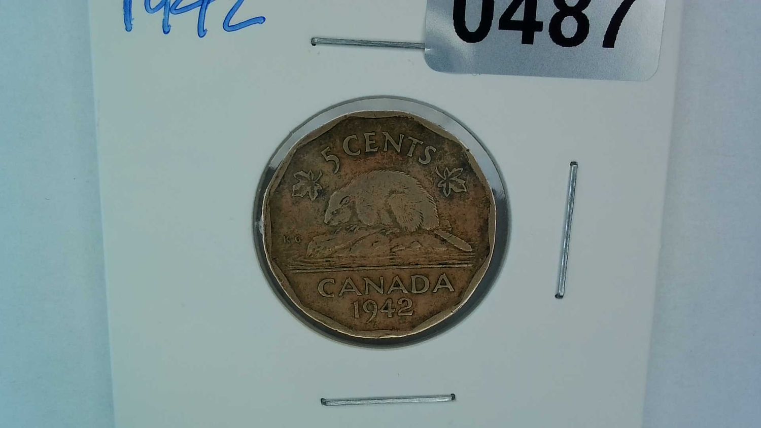 1942 Canada 5 Cent Tombac