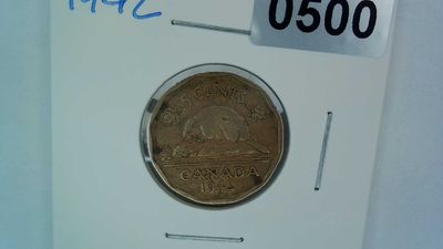 1942 Canada 5 Cent Tombac