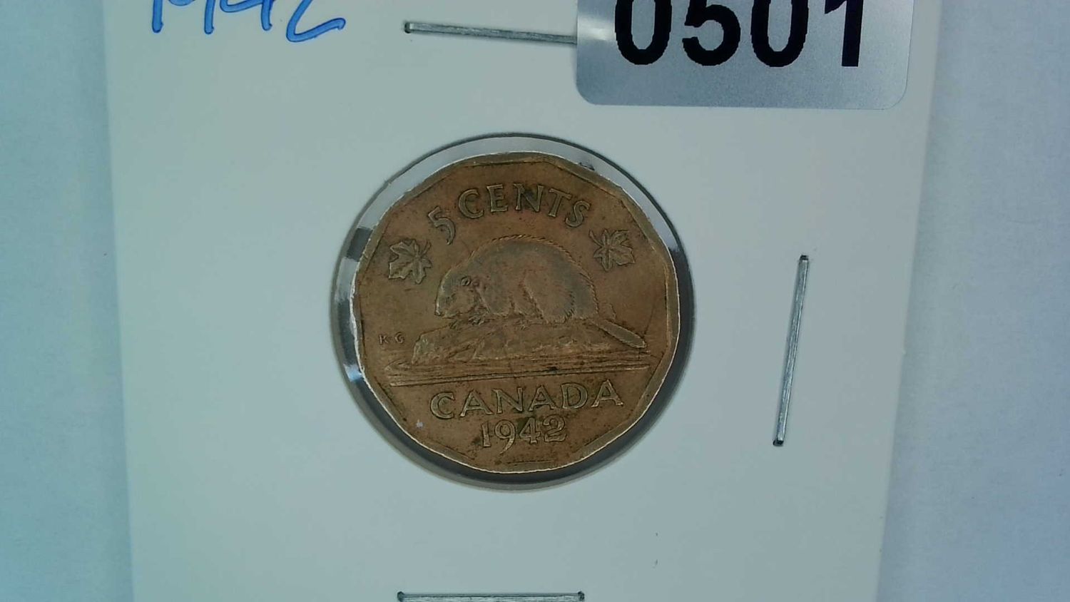 1942 Canada 5 Cent Tombac
