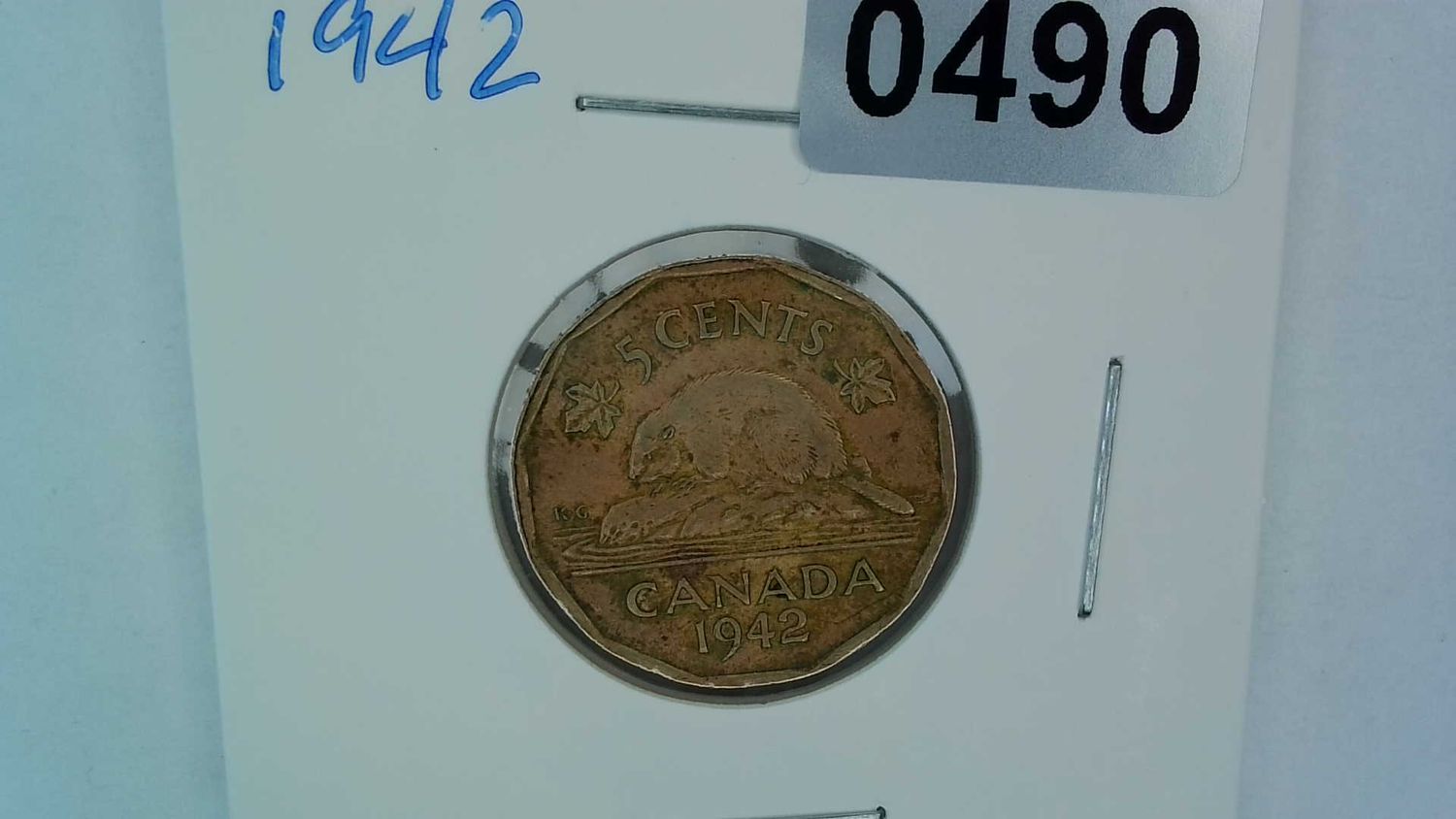 1942 Canada 5 Cent Tombac