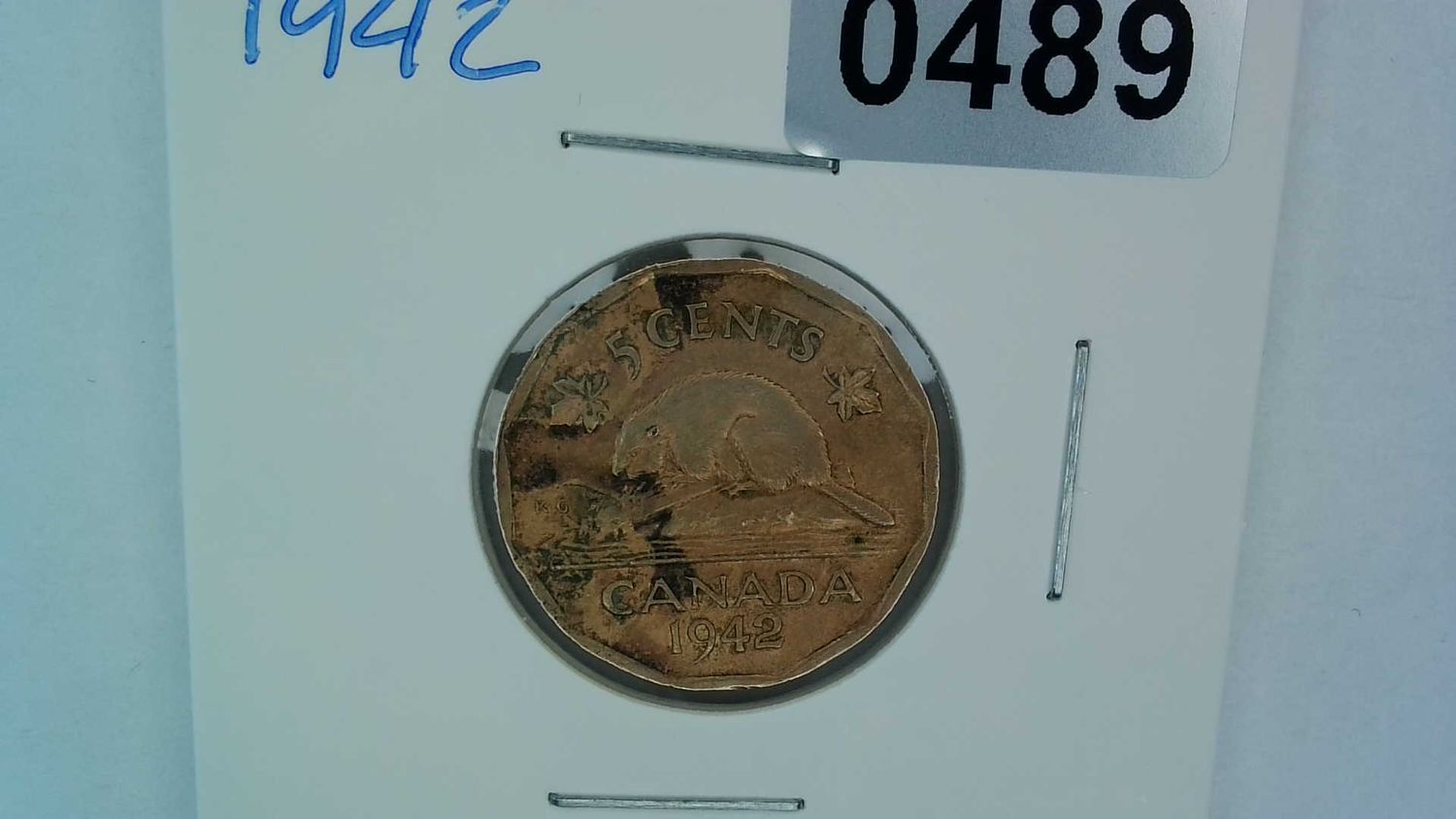 1942 Canada 5 Cent Tombac
