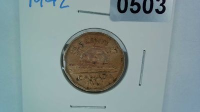 1942 Canada 5 Cent Tombac