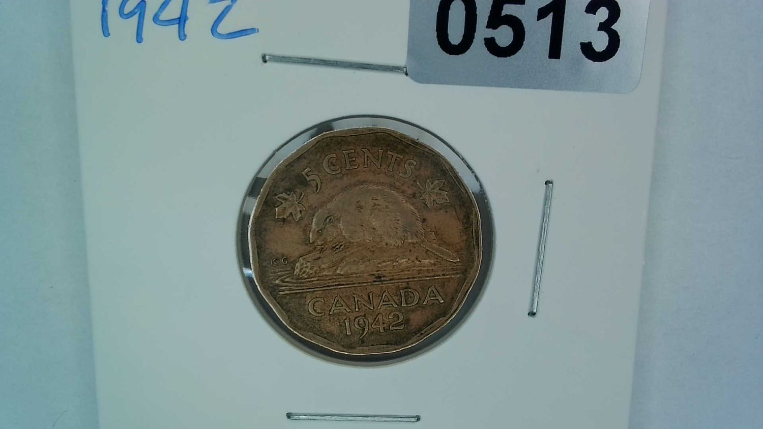 1942 Canada 5 Cent Tombac