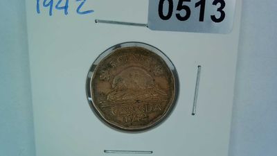 1942 Canada 5 Cent Tombac