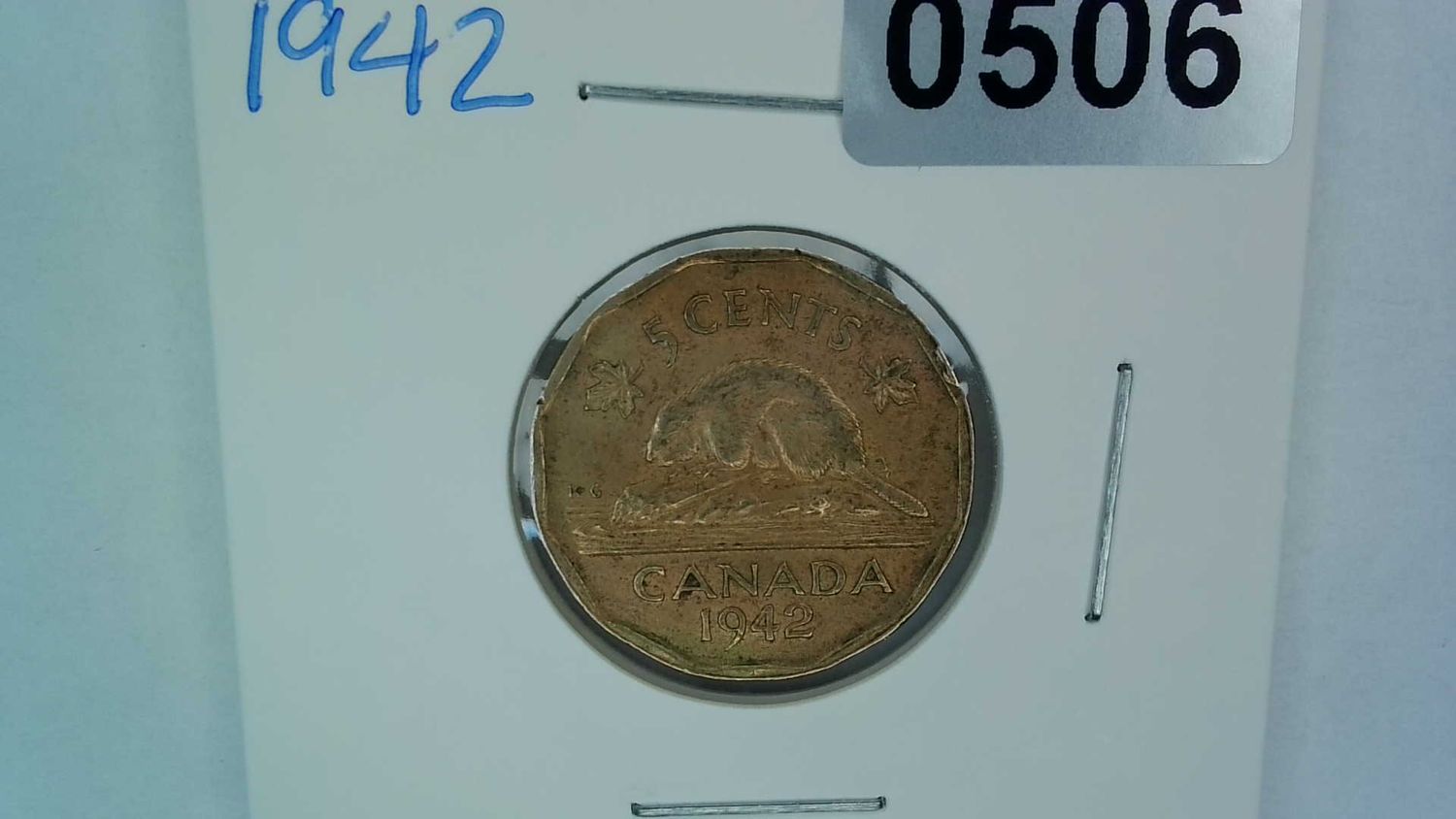 1942 Canada 5 Cent Tombac