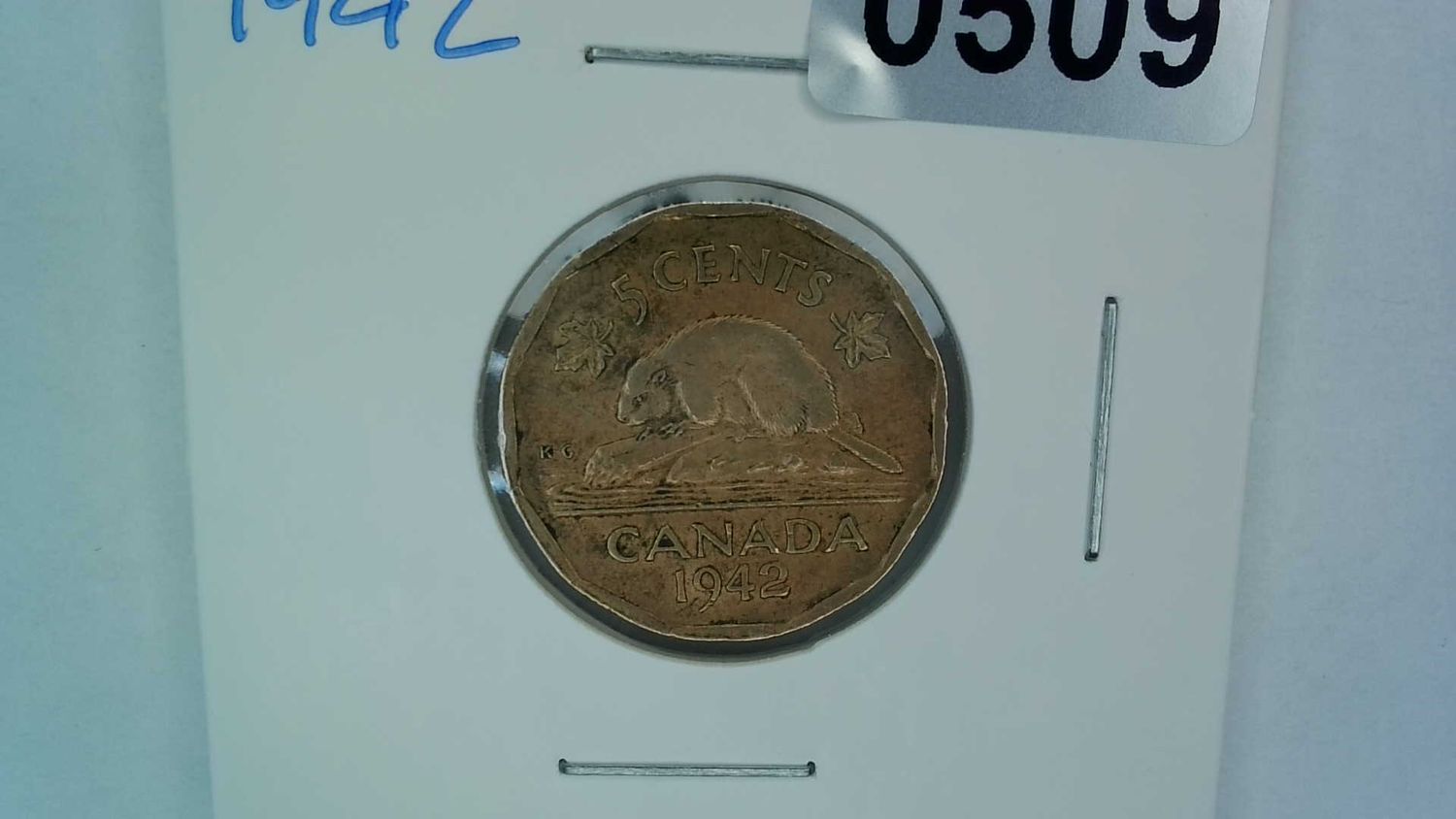1942 Canada 5 Cent Tombac