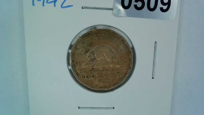 1942 Canada 5 Cent Tombac