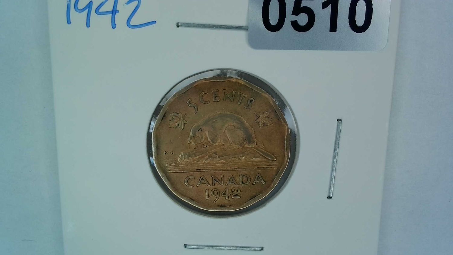 1942 Canada 5 Cent Tombac