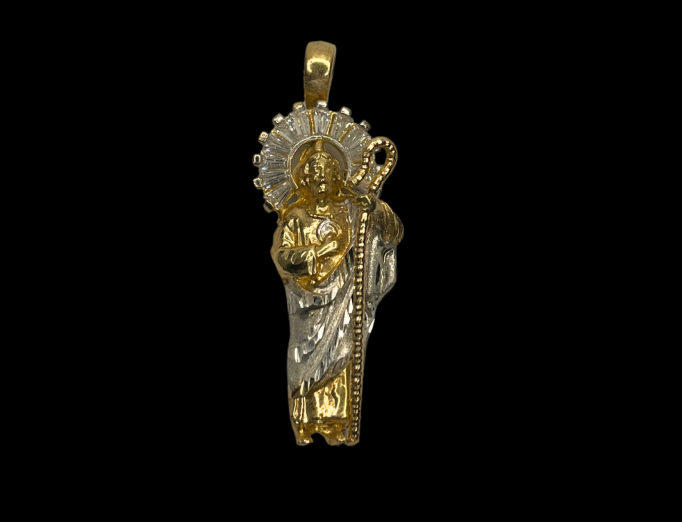 10k Gold San Judas Pendant