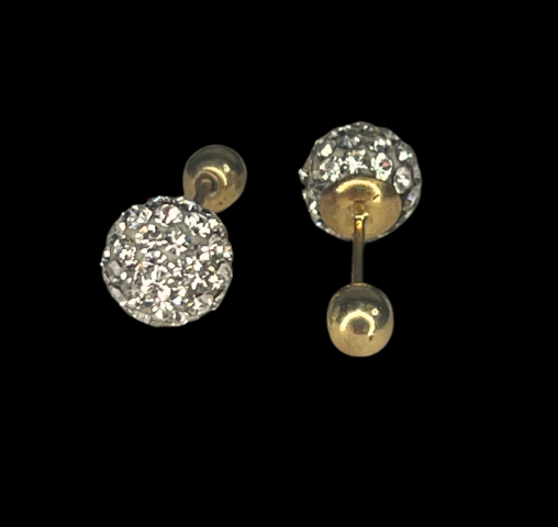 10k Gold Cluster Earrings