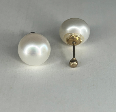 10k Gold Pearl Earrings