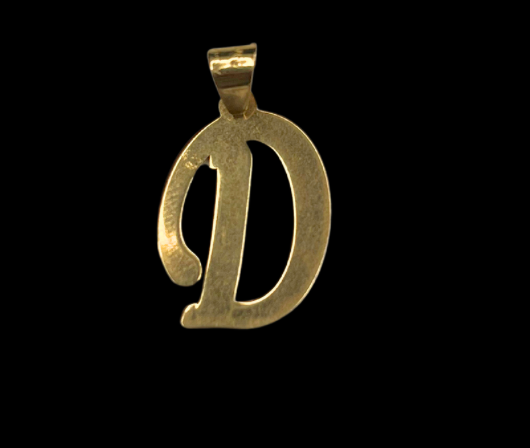 10k Gold Letter Pendants