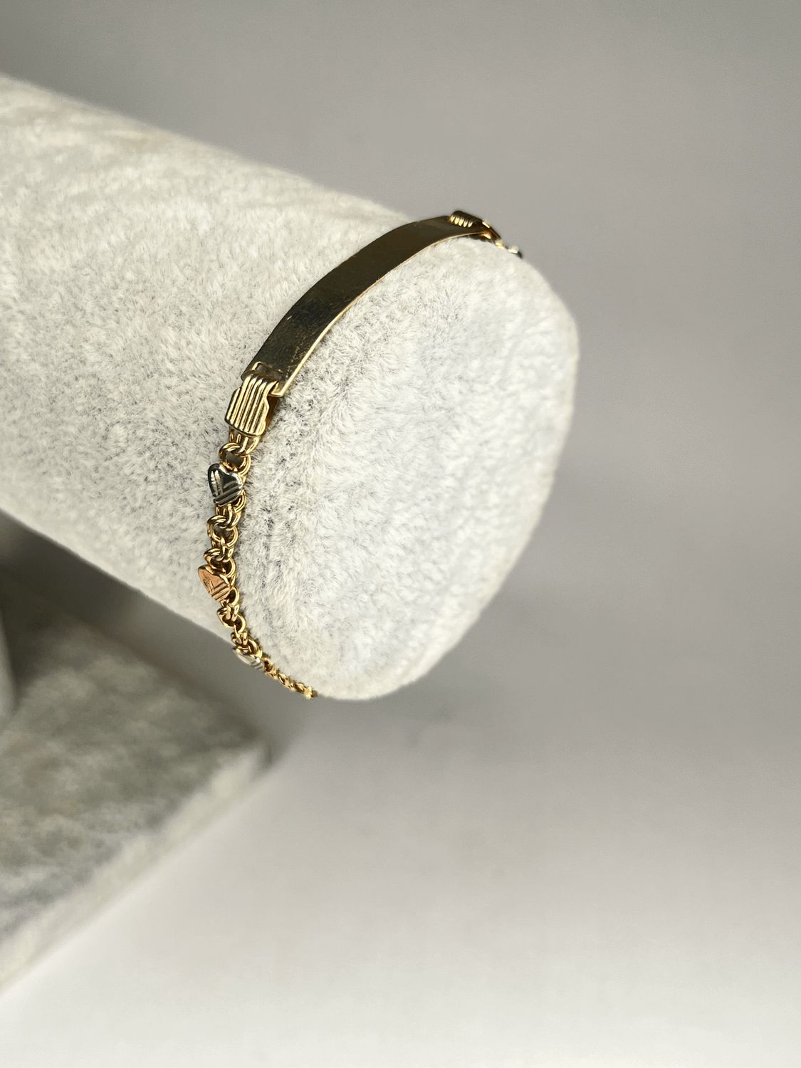 10k Gold Cuban Link Bracelet With Name Plate