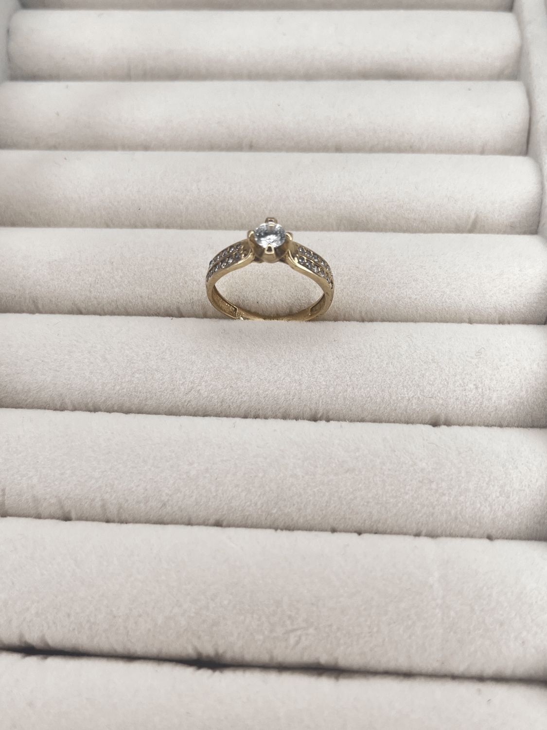10k Gold Double Ice Promise Ring