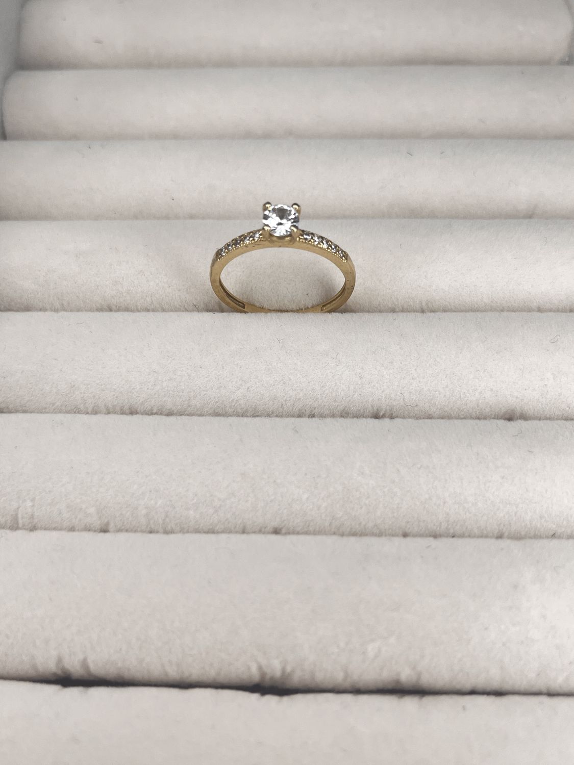 10k Gold Iced Out Promise Ring