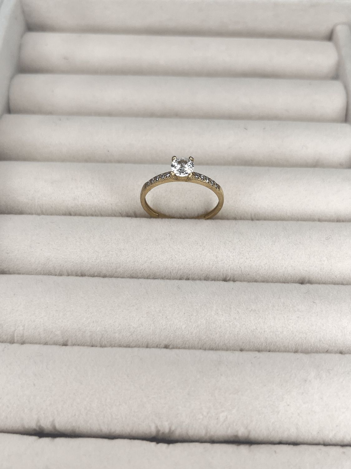 10k Gold Iced Out Promise Ring