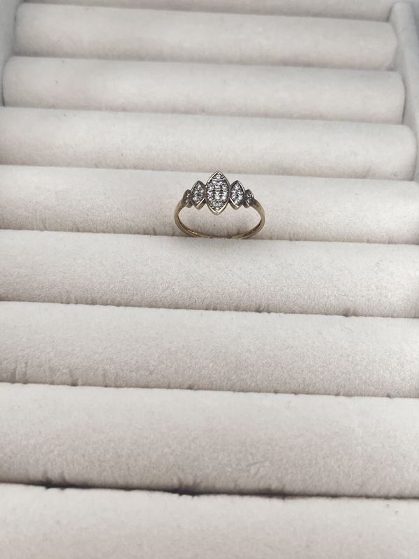 10k Gold Iced Out Ring