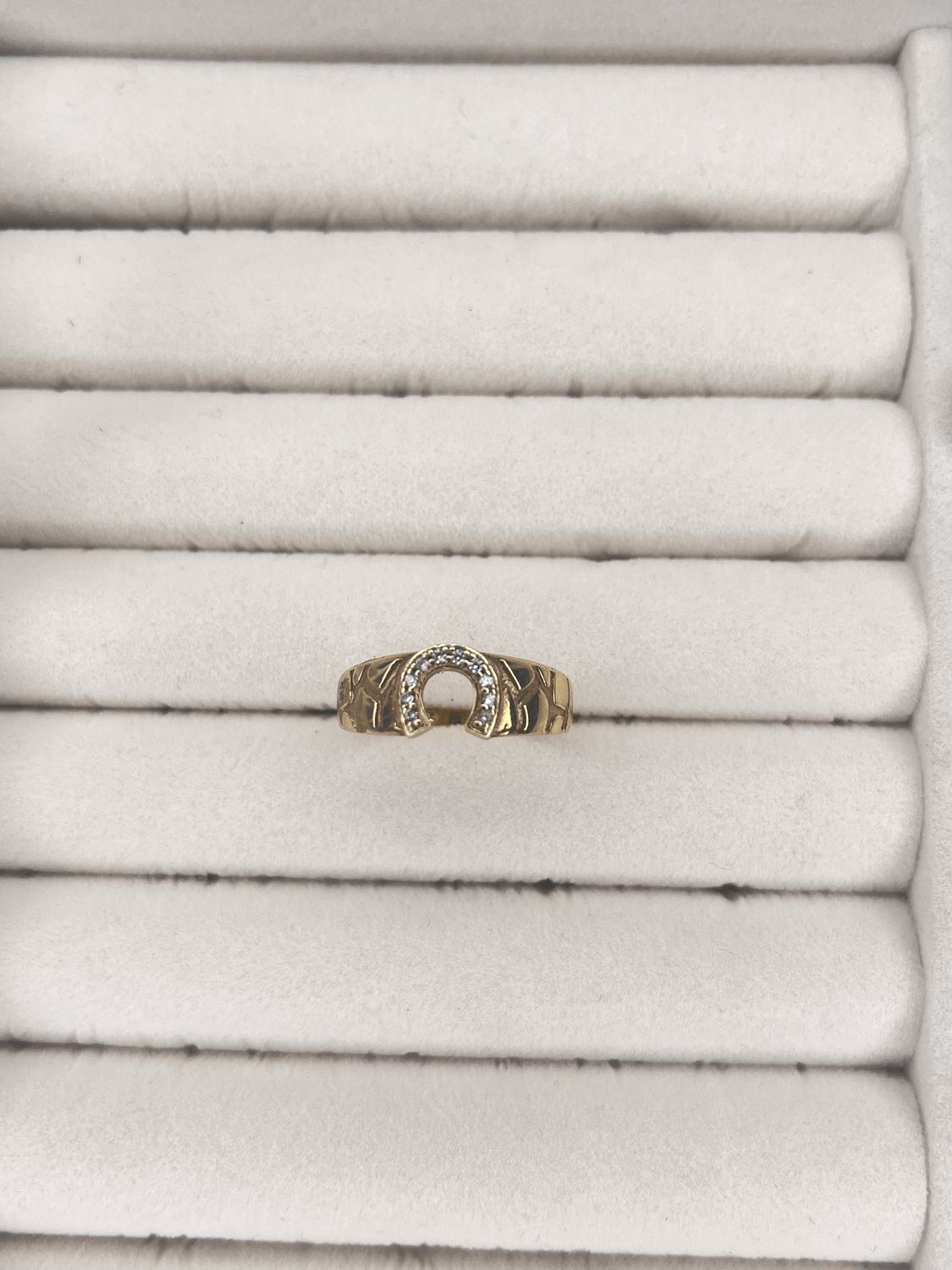 14k Gold Horseshoe Ring