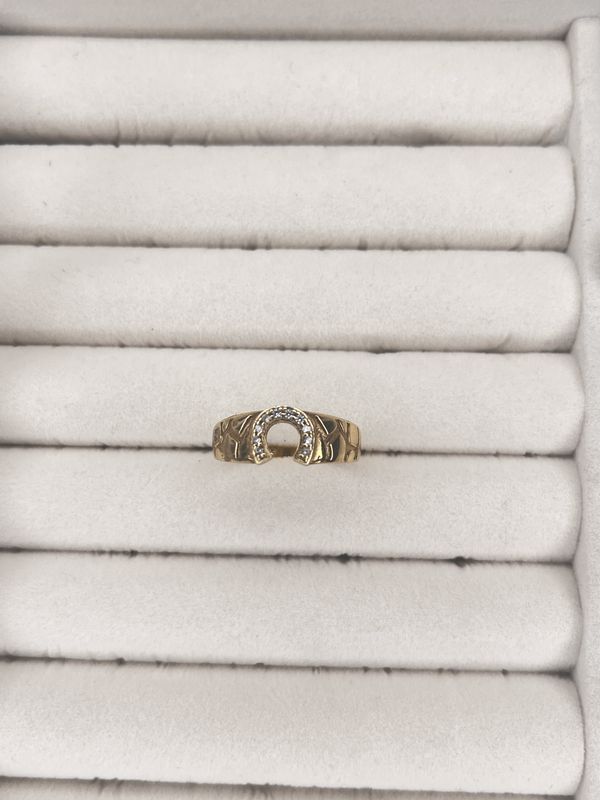 14k Gold Horseshoe Ring