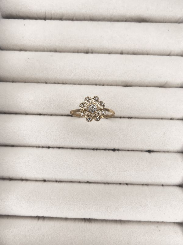 10k Gold Sunflower Ring