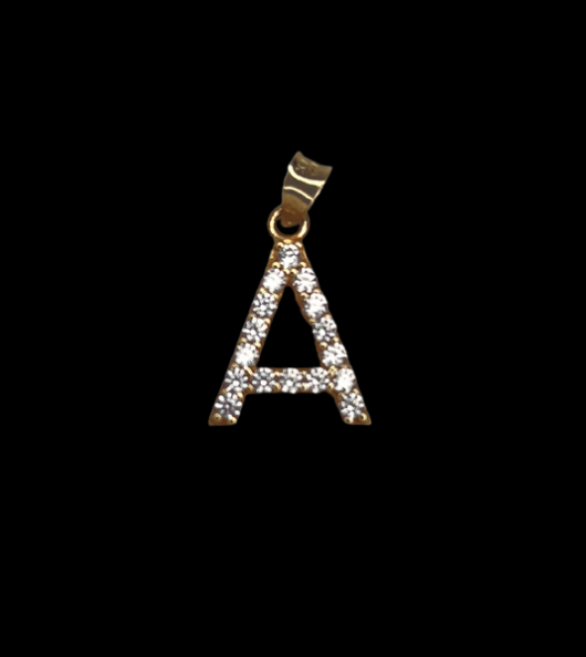 10k Gold Letter Pendant