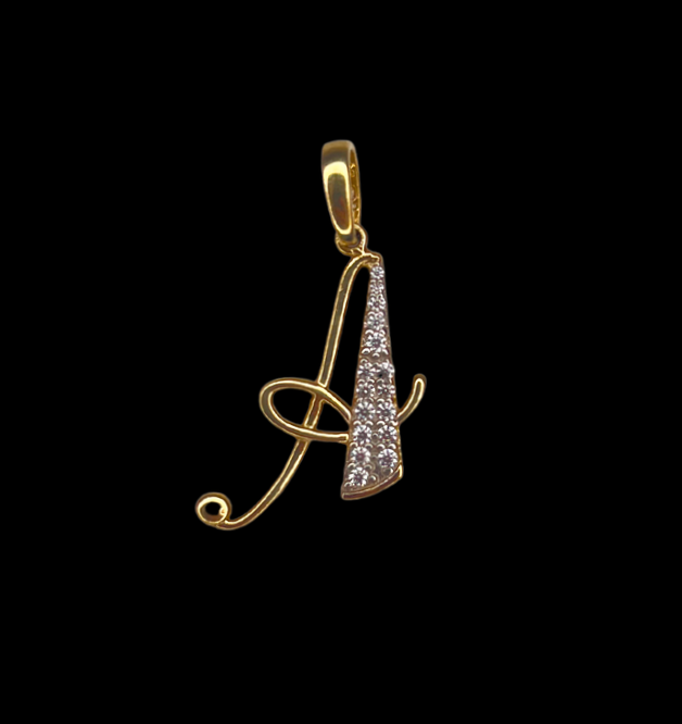 10k Gold Letter Pendant