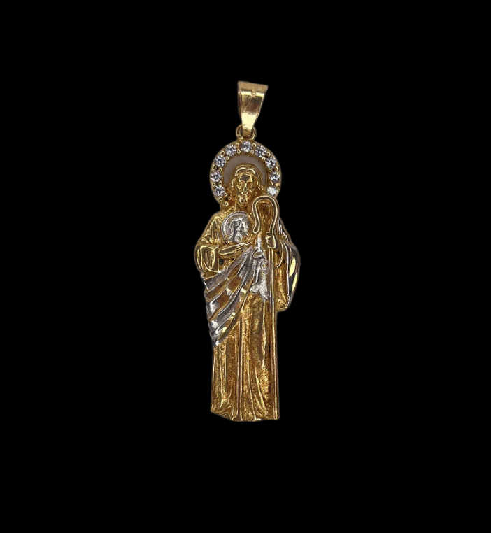 10k Gold San Judas Pendant