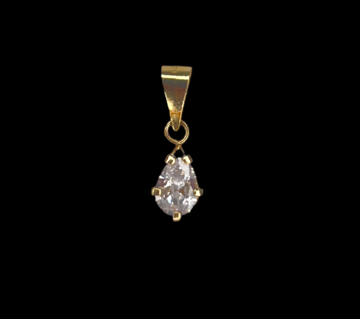 10k Gold Drip Pendant