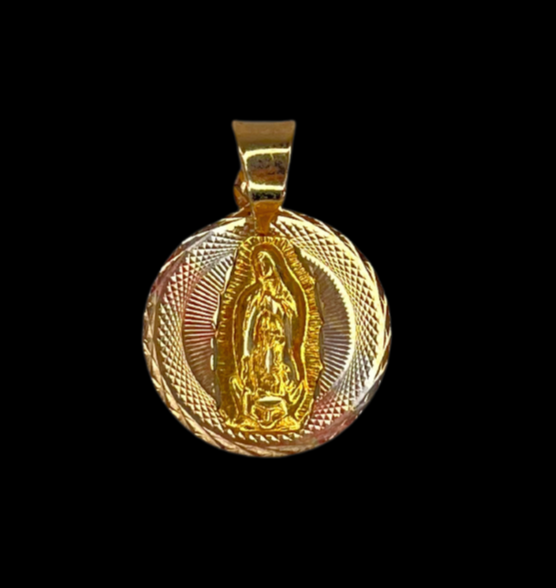 10k Rose Gold Virgin Mary Pendant
