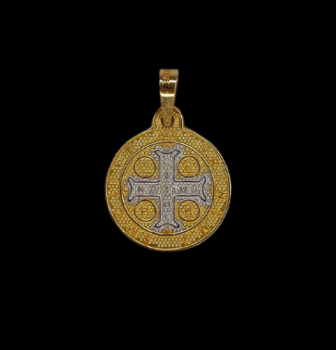 14k Gold Double Sided Pendant