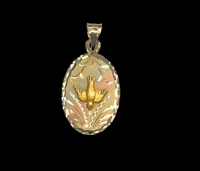 14k Gold Holy Spirit Pendant