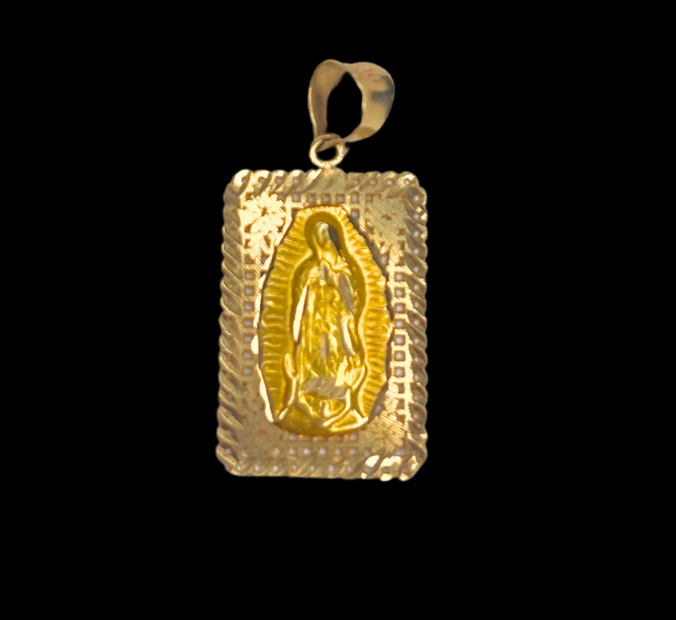 10k Gold Virgin Mary Pendant
