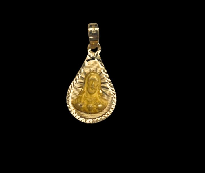 10k Gold Jesus Pendant