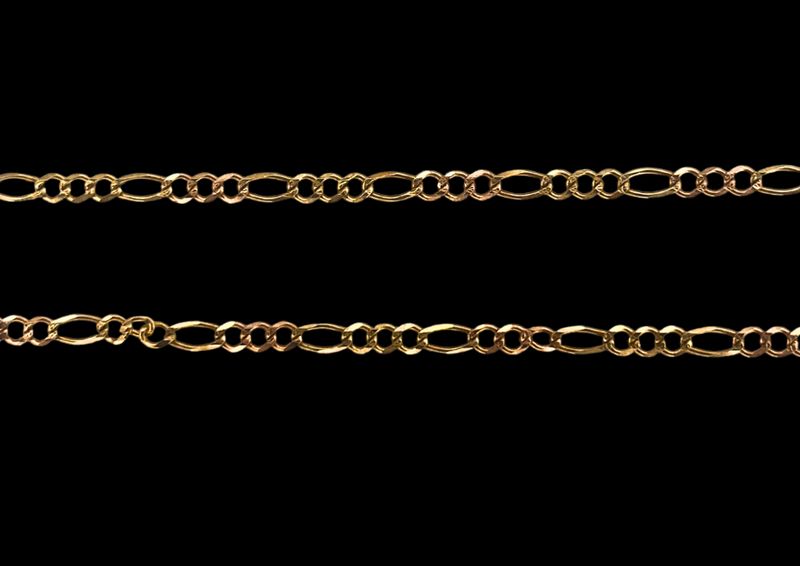 14k Rose Gold Figaro Chain