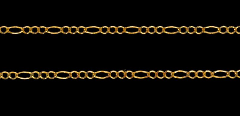10k Gold Figaro Chain