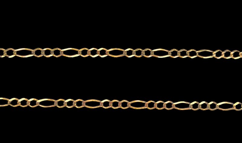 10k Gold Figaro Chain